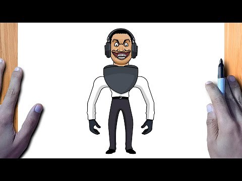 COMO DIBUJAR A SKIBIDI TOILET SPEAKERMAN HYBRID - SKIBIDI TOILET