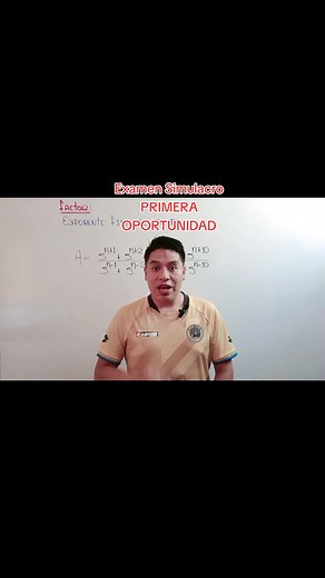 Examen Simulacro UNSAAC: Respuesta al Ejercicio de Álgebra