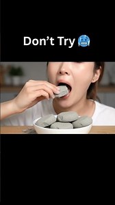 A Girl Eating Cement #sandmentcrushing #asmr #cementasmr