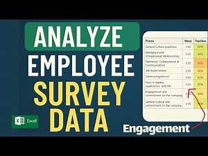 How to Analyze Employee Engagement Survey Data | Step-by-Step Tutorial in Excel