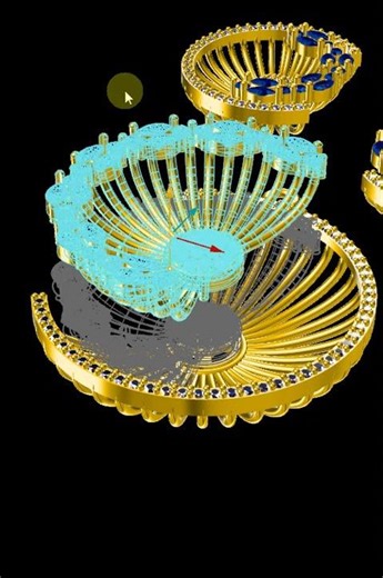 Das Institute of Computer-aided Designer #cad #jewellery #jewellery #jewelry #neklace #diamond