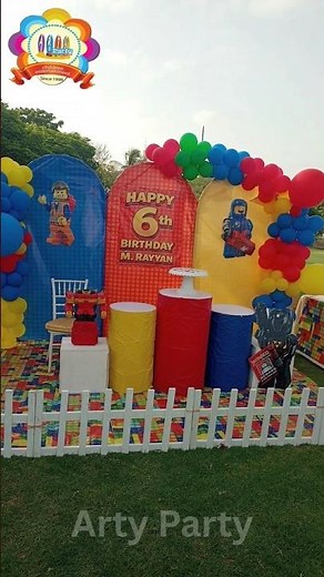 🧱 Amazing LEGO Theme Birthday Party Setup | Kids Dream Celebration 🎉