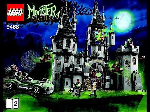 LEGO Monster Fighters Vampyre Castle 9468 Set Book 2 Instructions DIY Haunted Castle