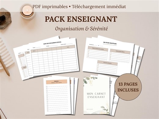 Printable PDF Teacher Pack – Classroom Organization & Student Tracking | 13 worksheets