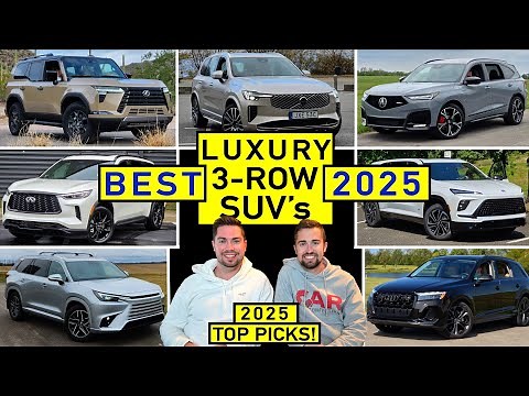 BEST 3-Row Luxury Midsize SUVs for 2025 -- Our TOP PICKS After Reviewing ALL of Them!