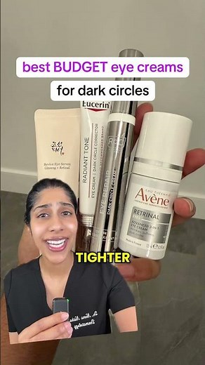 best budget eye creams for dark circles (stitch with Sarah Radcliff) #darkcircles