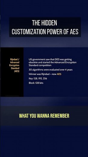 AES Explained: Key Size, Rounds & Block Size 🔐 #cybersecurity