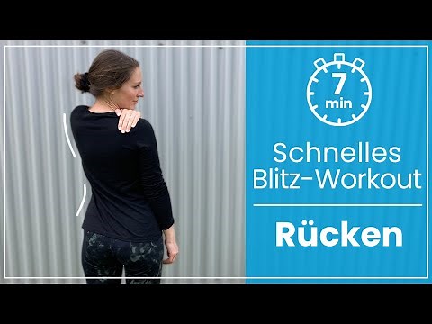 7 Minuten Rücken Workout ➡️ Einfache Übungen für Zuhause ohne Geräte