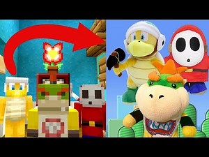 Bowser Jr Becomes Plush!?! [PLUSH MOVIE?] | Nintendo Fun House | Minecraft Switch [243]