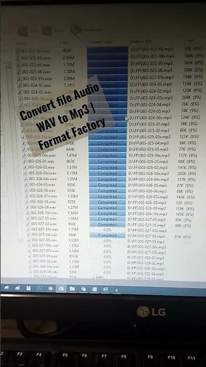 Convert file Audio WAV to Mp3 | Format Factory