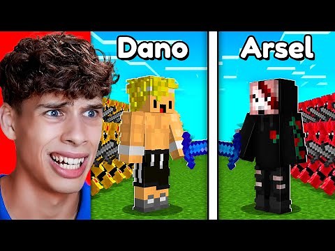 DanoMC vs Arsel en una Batalla de Suscriptores en Minecraft