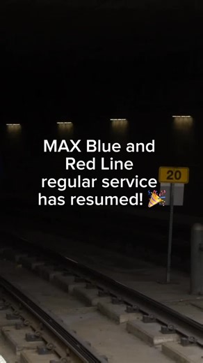 MAX Blue and Red Line regular service has resumed! 🎉 Thanks for your patience while we improved the MAX tracks and overhead wire system 🙏 These upgrades will help to keep rides reliable and comfortable for years to come. | TriMet