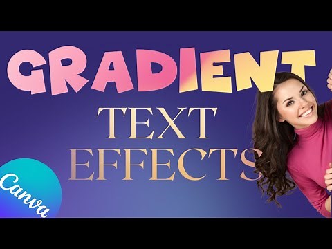 How To Fill text With Gradient in Canva
