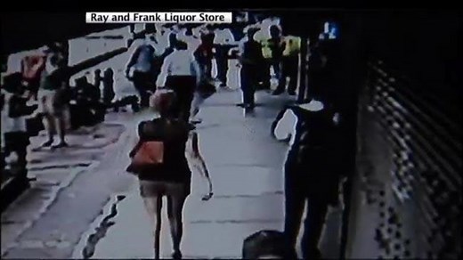 Woman hit by flying buzzsaw