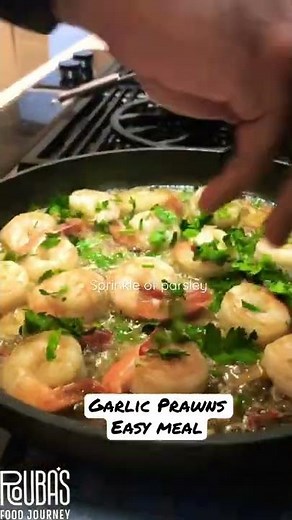 Home Made Garlic Prawns | Easy And Quick Recipe | Rouba's Food Journey