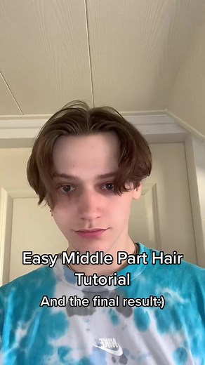 Easy Middle Part Hair Tutorial