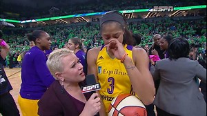 "This is for Pat!" - Candace Parker dedicates her WNBA Finals MVP and Los Angeles Sparks title victory to her college coach; the late, great Pat Summitt. #WNBAFinals | NBA