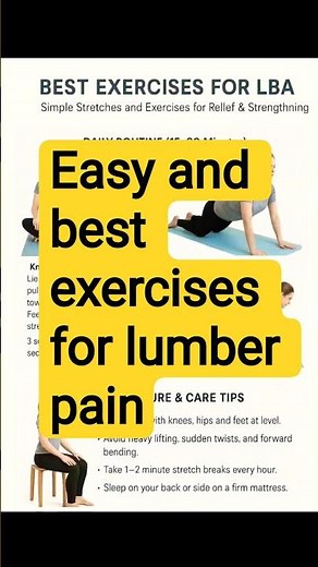Best exercise for LBA(Lumber back pain) #exercise#physiotherapy#shortvideo