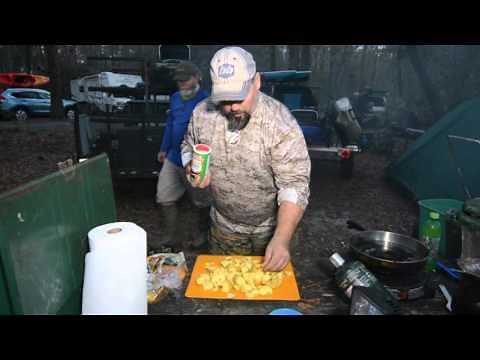 Cooking some Bowfin in the Swamp