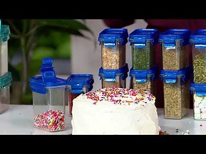 LocknLock 10-Piece Tritan Spice Storage with Locking Flip-Top Lids on QVC