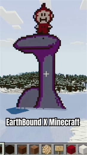 Earthbound X Minecraft. ‪@NewAgeRetroSteven‬ has been busy making some Minecraft Art #minecraftartist