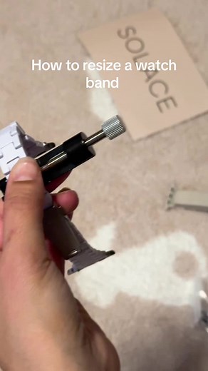 How to adjust your solace watch band and add or remove links #tiktokshopholidayhaul #resizewatch