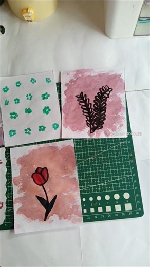 Simple handmade vintage pattern papers 🌿 #vintagepatterns#shorts