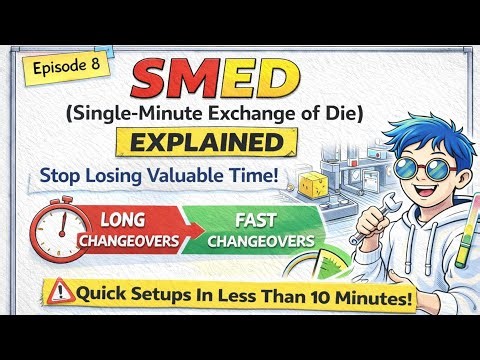 SMED Explained: Stop Wasting Time! | Lean Manufacturing Series (Episode 8)