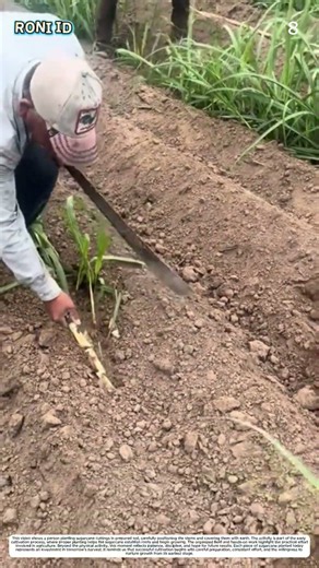 Planting Sugarcane: How Hand Placement Turns Stem Cuttings into Future Crops