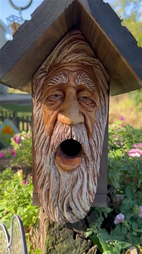 Wood Spirit Birdhouse - Etsy