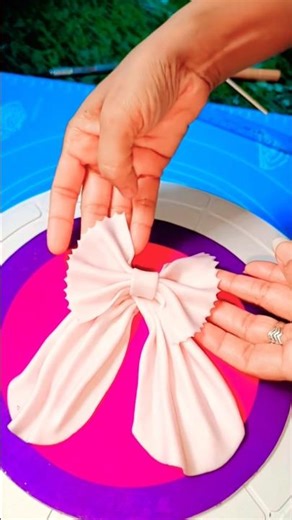 fondent bow making tutorial #fondant toppers #cake