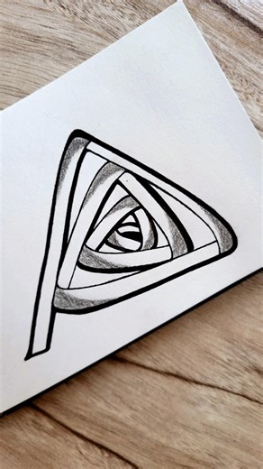 Doodle tutorial for beginners, Easy zentangle, Easy pattern, Triangle
