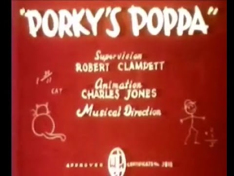 Porky's Poppa (1938) Redrawn Clip #1