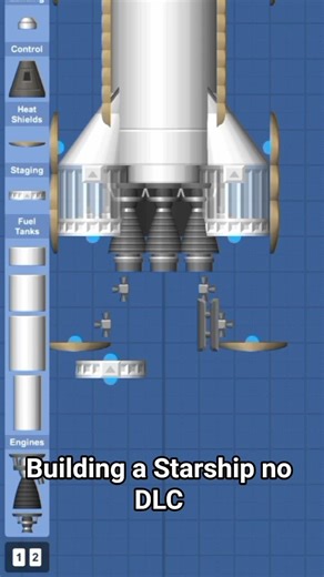 Building A Starship no DLC #spaceflightsimulator