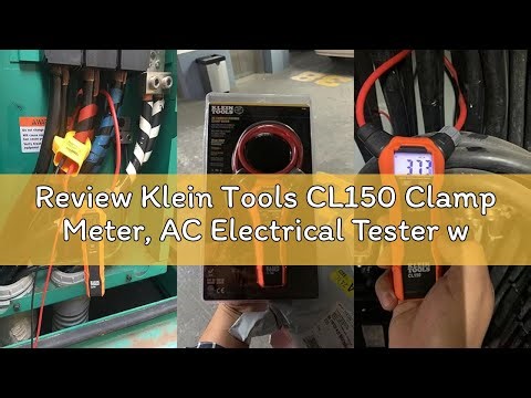 Review Klein Tools CL150 Clamp Meter, AC Electrical Tester with 18-Inch Flexible Clamp, True RMS Rea