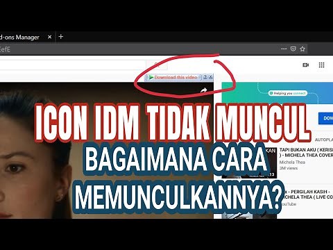 Cara Memunculkan Icon IDM Ketika Download
