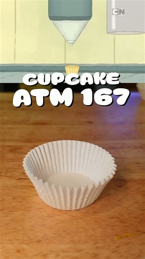 We Bare Bears cupcake ATM 167: Stimpy the cat! #shorts