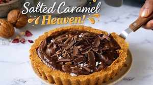 This salted caramel chocolate tart is dangerously good