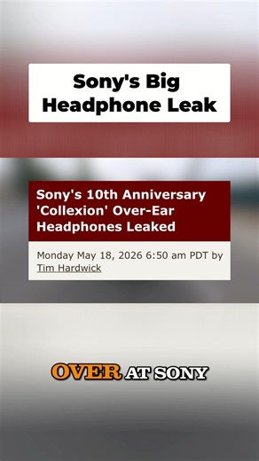 Sony's 10th Anniversary Headphones Just Leaked #Sony #Headphones #Audio
