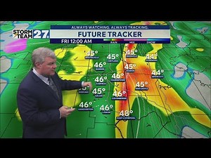 Tracking a late week storm system
