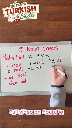 Turkish Noun Cases Explained | All 5 Cases for Beginners