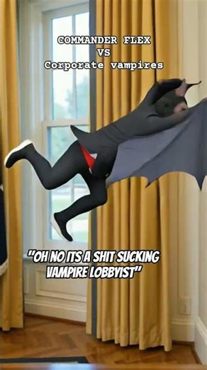 Commander Flex vs Corporate Vampires "Time for a steel chair stimulus package" #funny #viral #memes