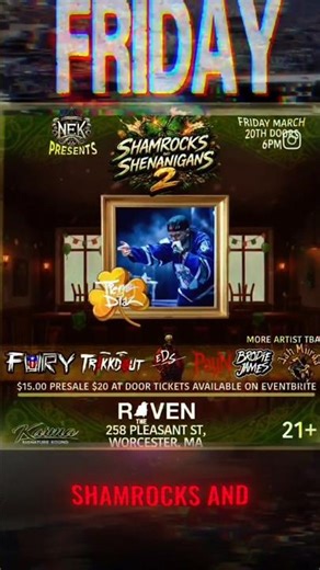 Performing March 20th - The Raven , Worcester MA!