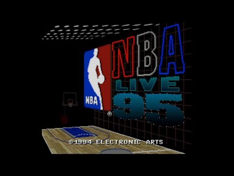NBA Live '95 - Super Nintendo Entertainment System - Intro & Title Screen