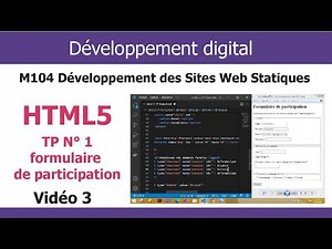 HTML5 Darija V3 : TP formulaire de participation