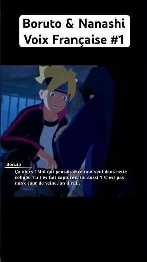 Naruto Storm French Dub: Boruto Vs Nanashi French Voices #shorts #narutostorm #short #shortvideo