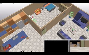 分享一个在CoppeliaSim中搭建的家居仿真环境