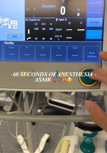 Anesthesia ASMR #crna #anesthesia #nurseanesthesia #nursing #srna #surgery #asmr