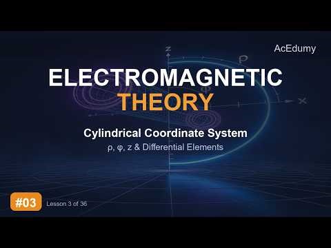 Electromagnetic Theory #03 (v2) Cylindrical Coordinate System