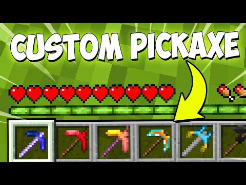 I CRAFTED CUSTOM PICKAXES IN MINECRAFT